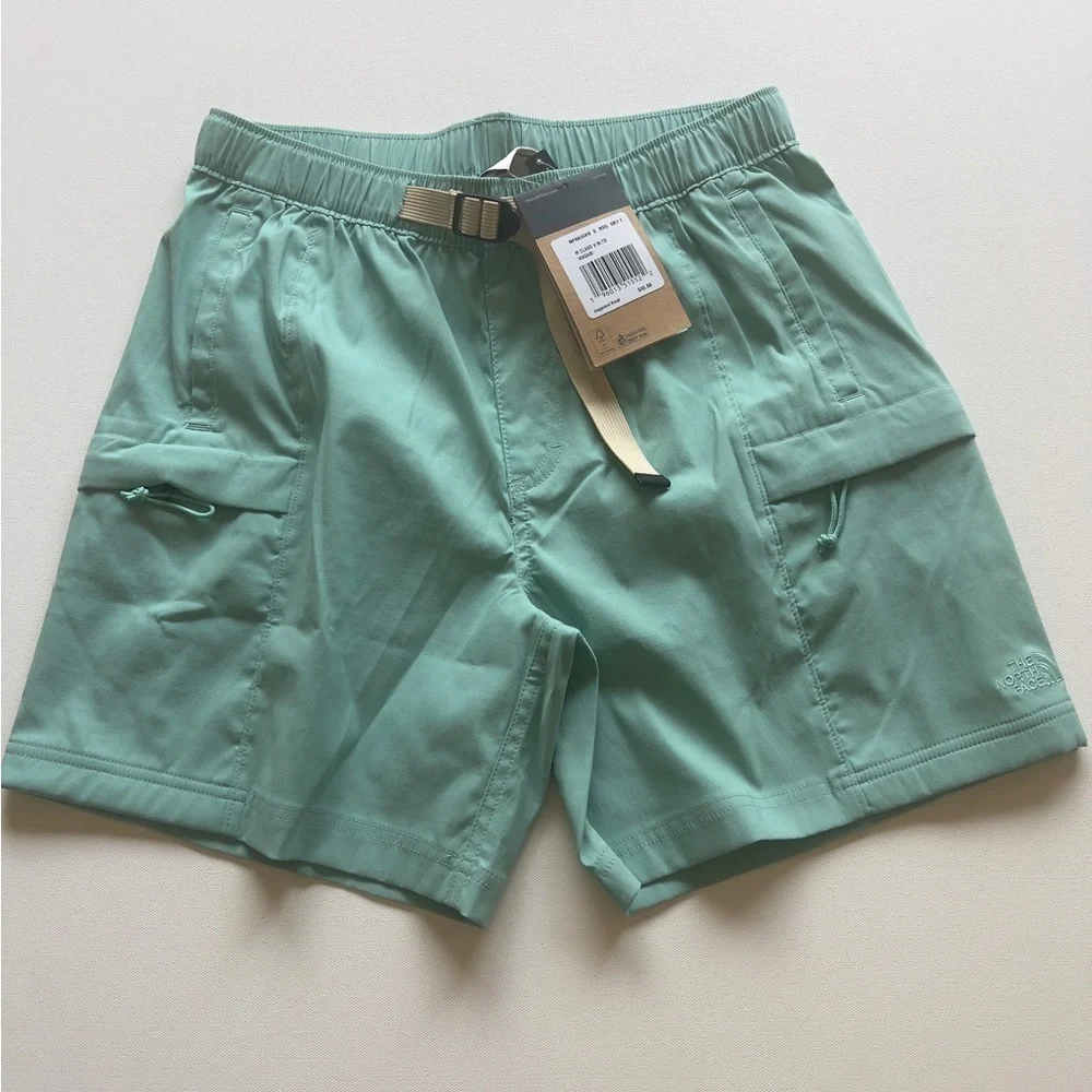 NWT THE NORTH FACE Wasabi Green Exploration Shorts Mens Small No Liner (G3)